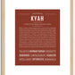 Kyah | Name Art Print