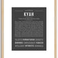 Kyah | Name Art Print