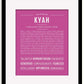 Frame Options | Dark Pink | Black Frame, Matted