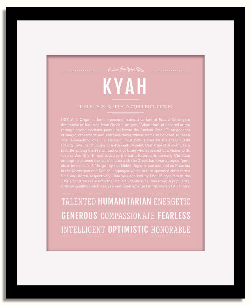 Frame Options | Dusty Rose | Black Frame, Matted