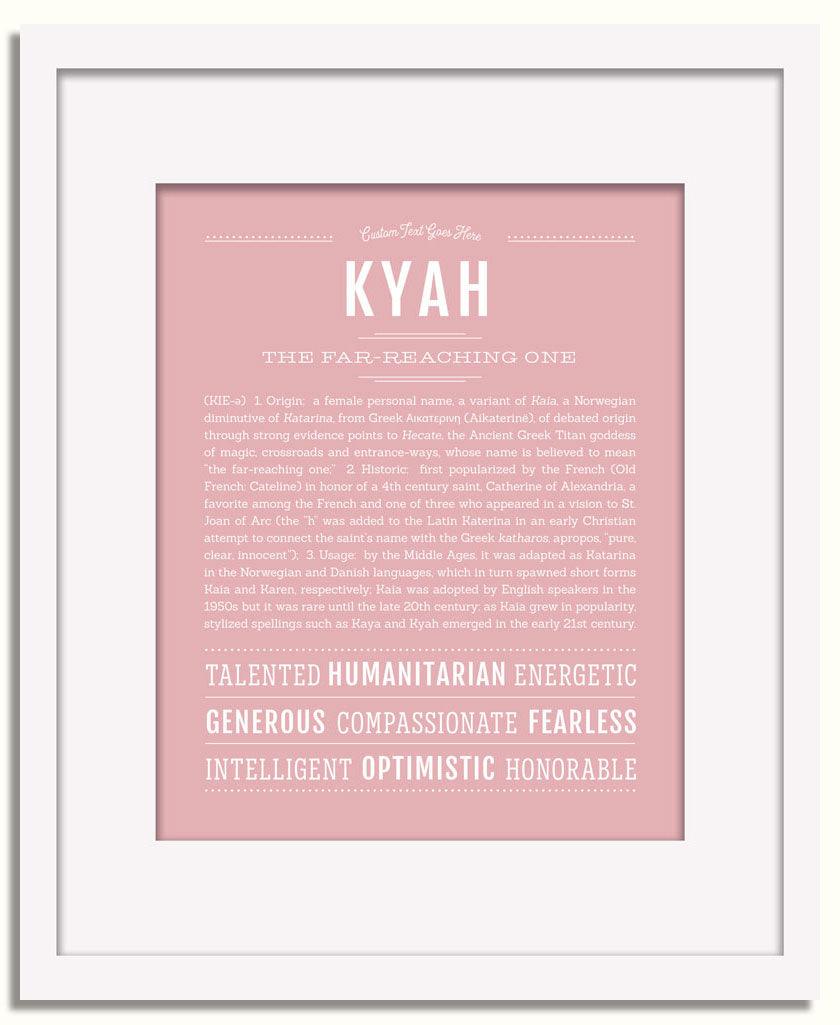 Frame Options | Dusty Rose | White Frame, Matted