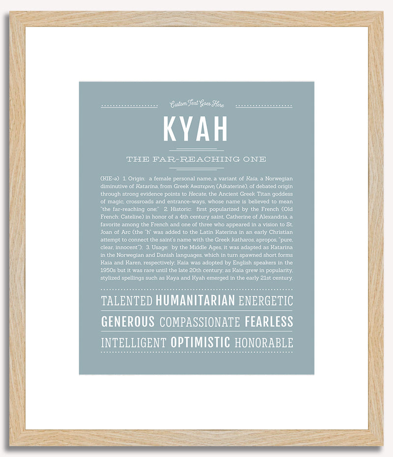 Kyah | Name Art Print