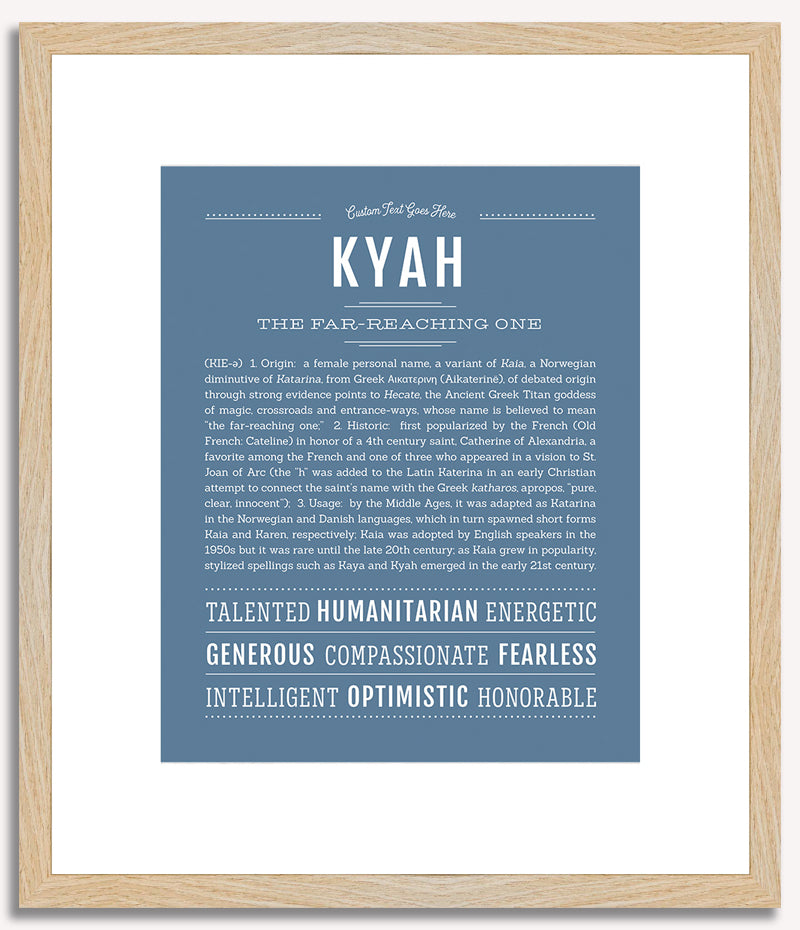 Kyah | Name Art Print