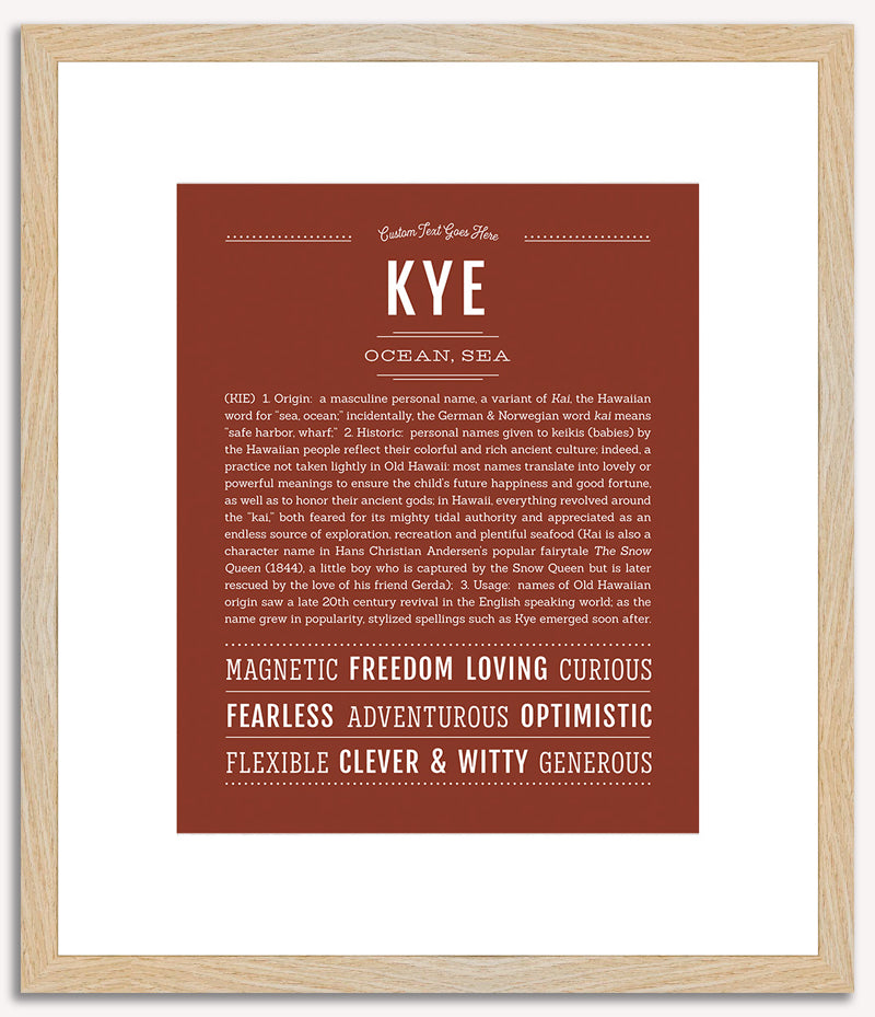 Kye | Name Art Print