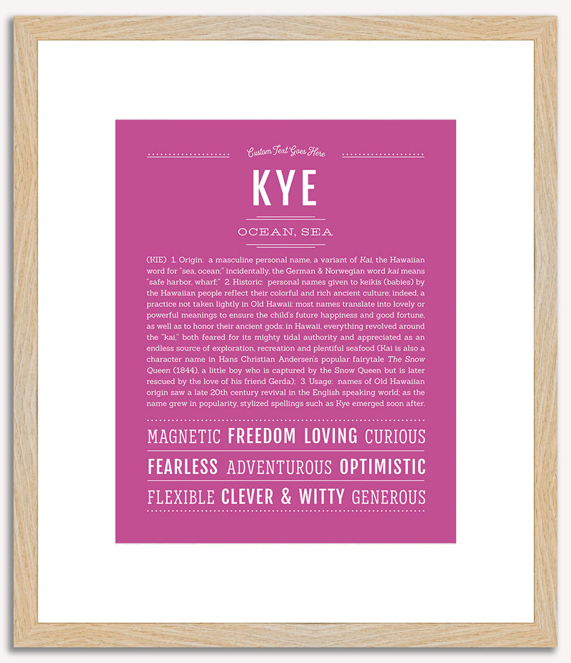 Kye | Name Art Print