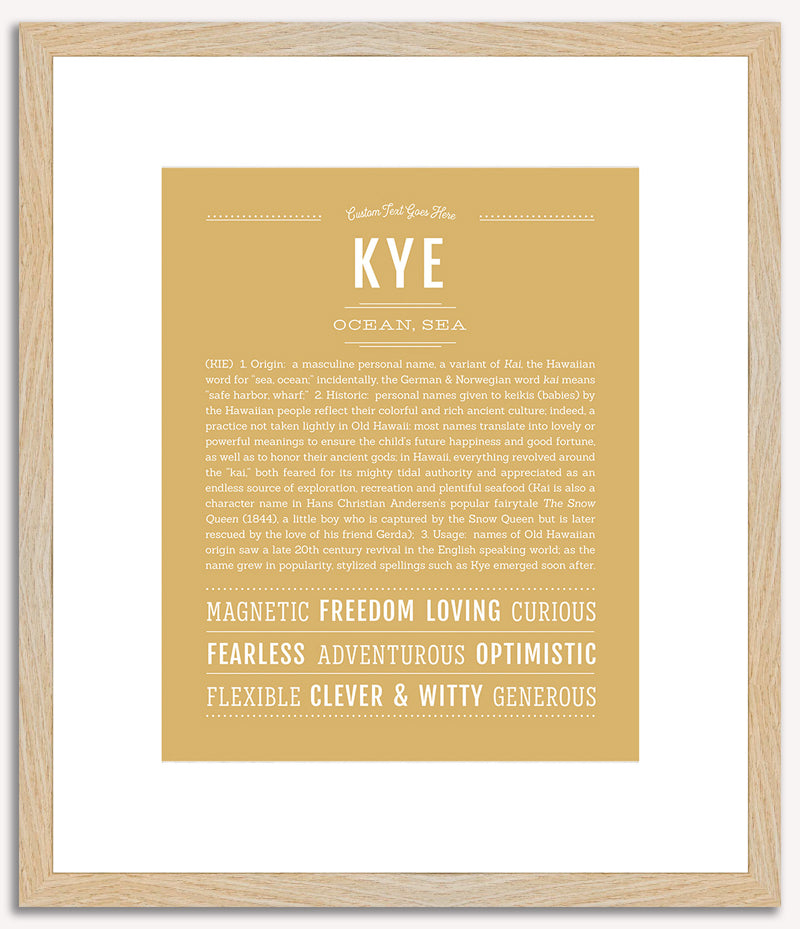 Kye | Name Art Print