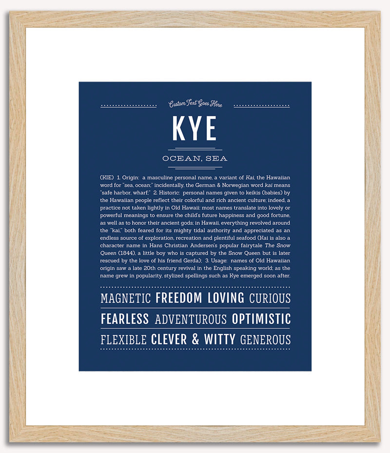 Kye | Name Art Print