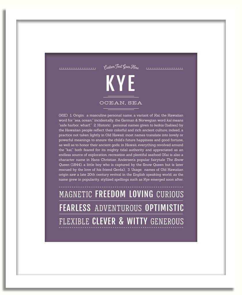 Frame Options | Deep Purple | White Frame, Matted