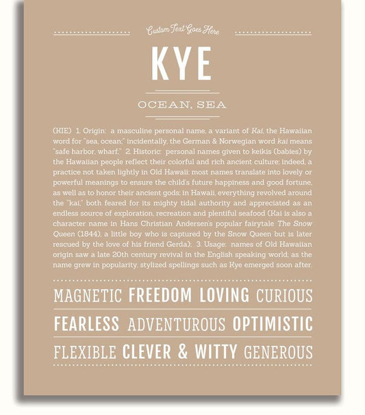 Frame Options | Tan | No Frame