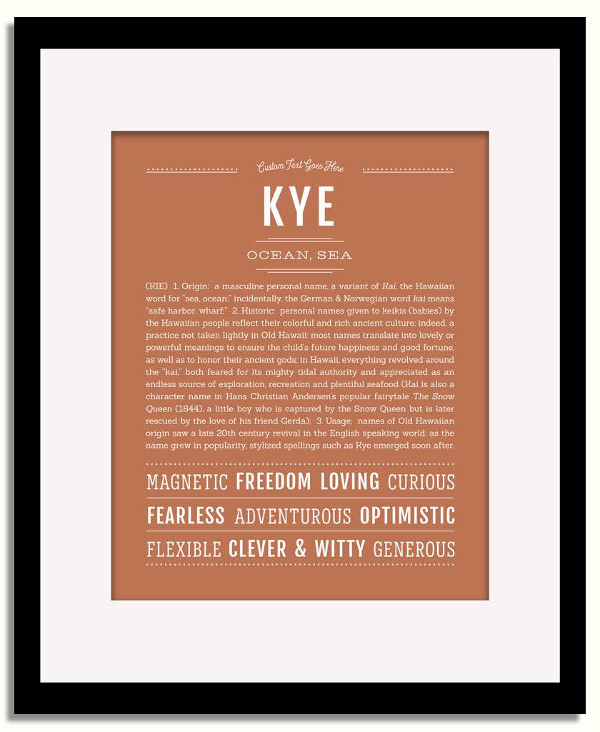 Frame Options | Terra Cotta | Black Frame, Matted