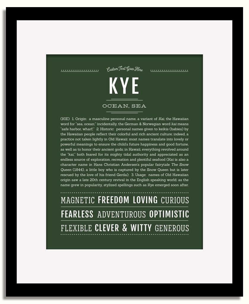 Frame Options | Deep Forest | Black Frame, Matted