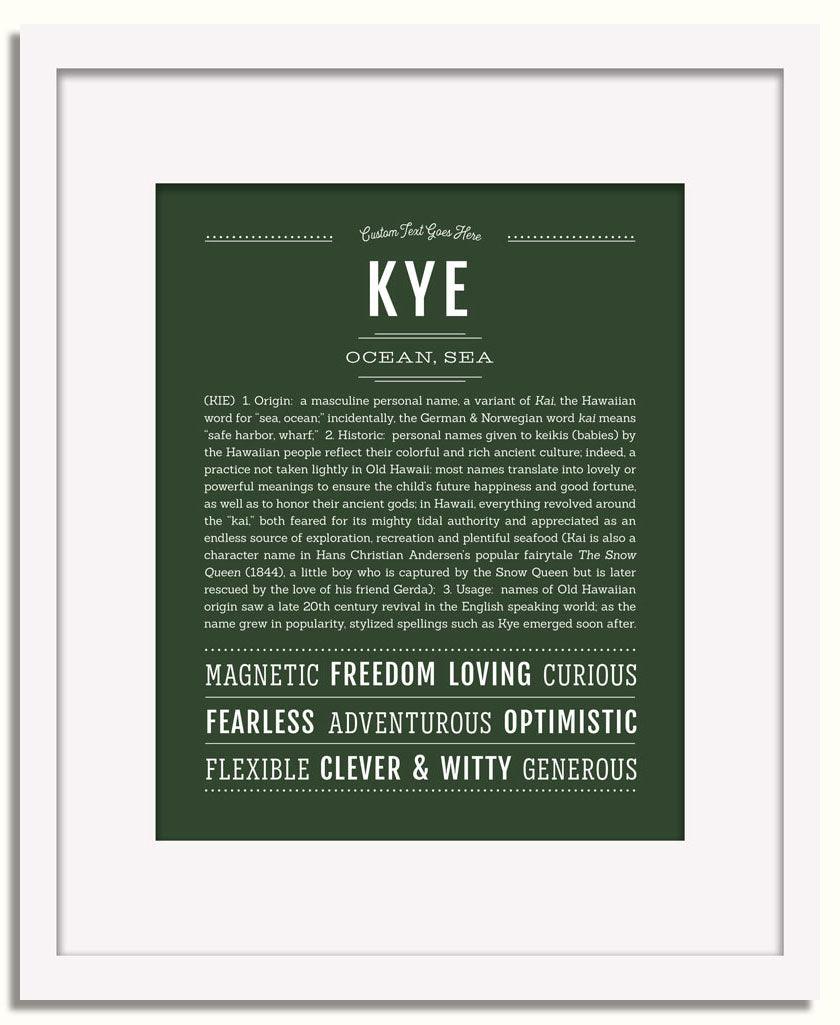 Kye | Name Art Print – Name Stories