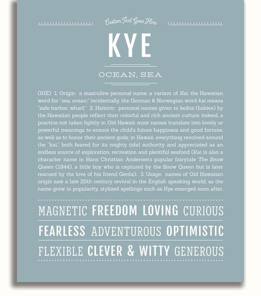 Frame Options | Powder Blue | No Frame