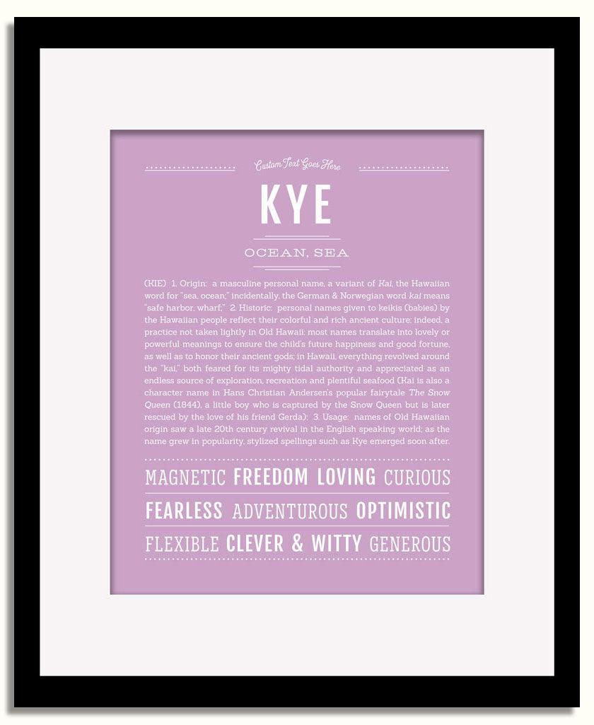 Frame Options | Lilac | Black Frame, Matted