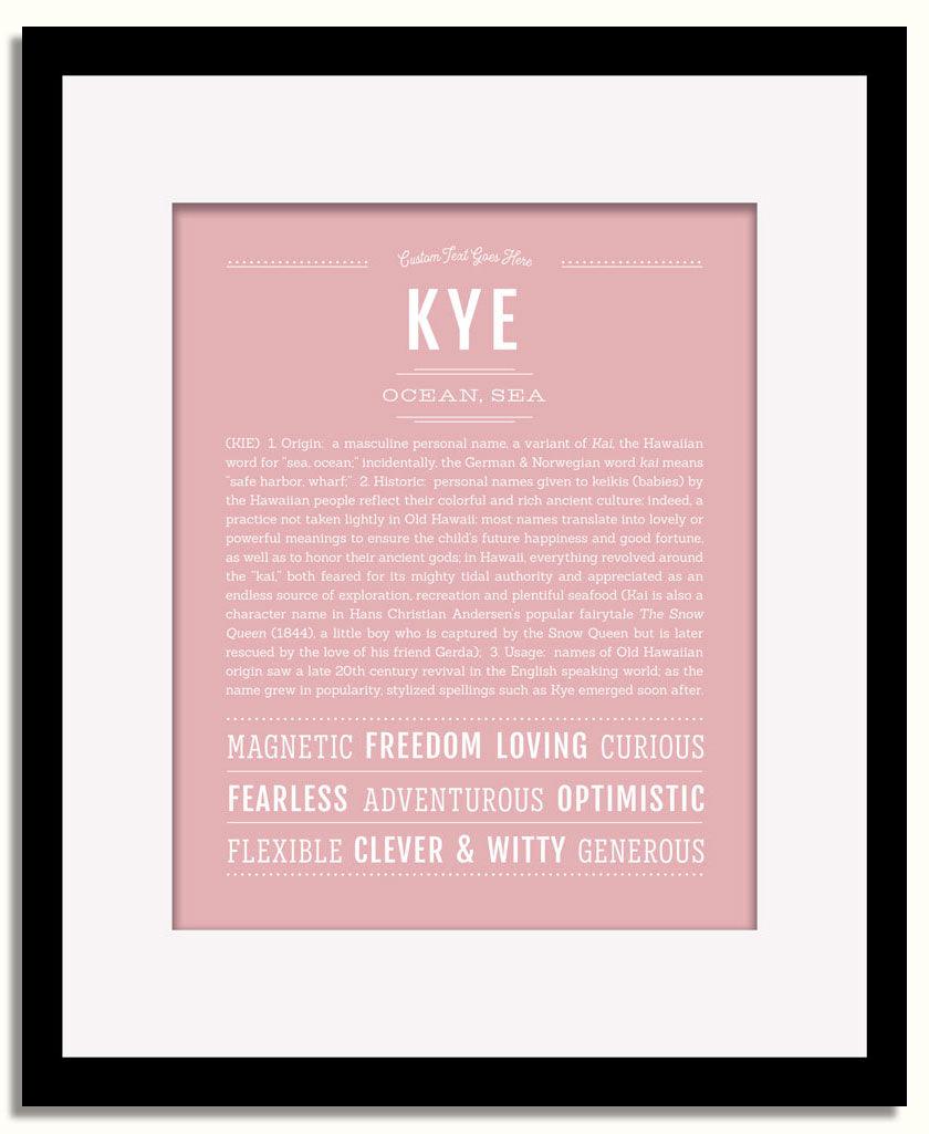 Frame Options | Dusty Rose | Black Frame, Matted