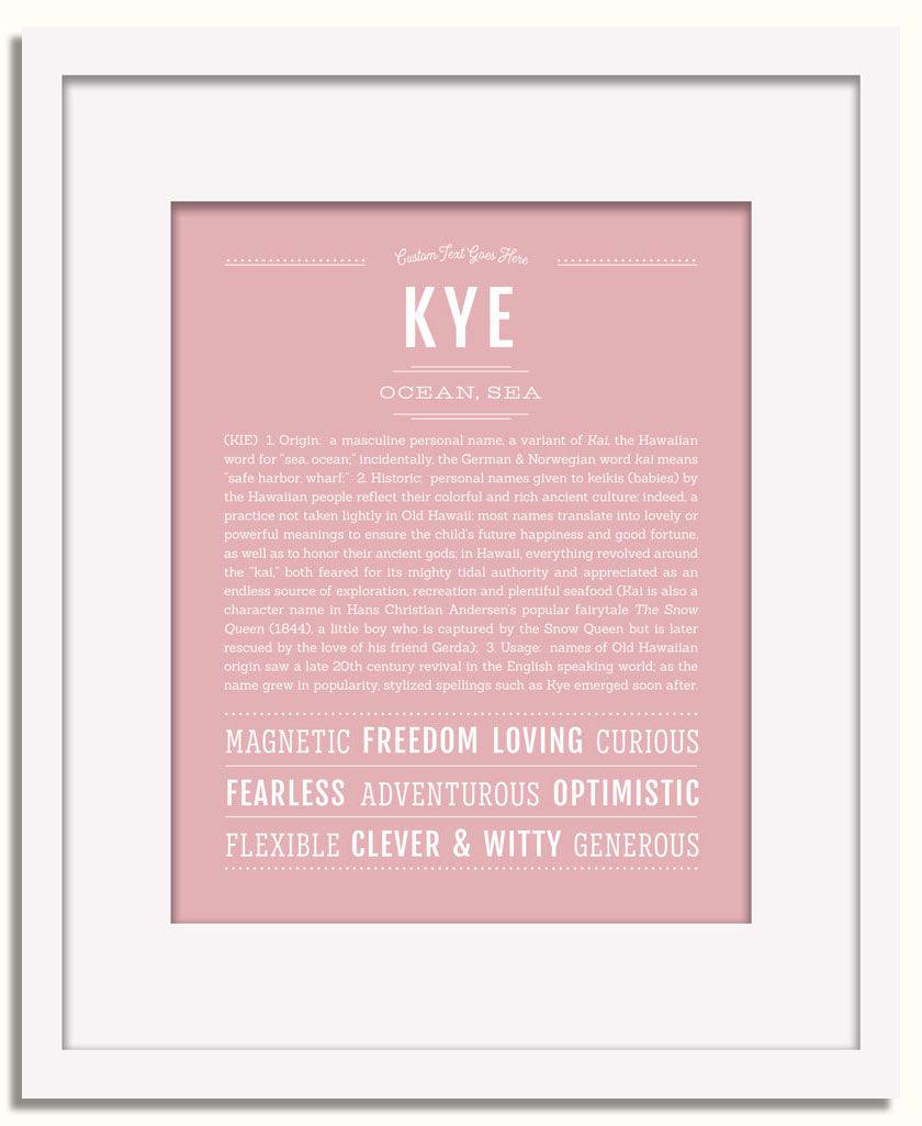 Frame Options | Dusty Rose | White Frame, Matted