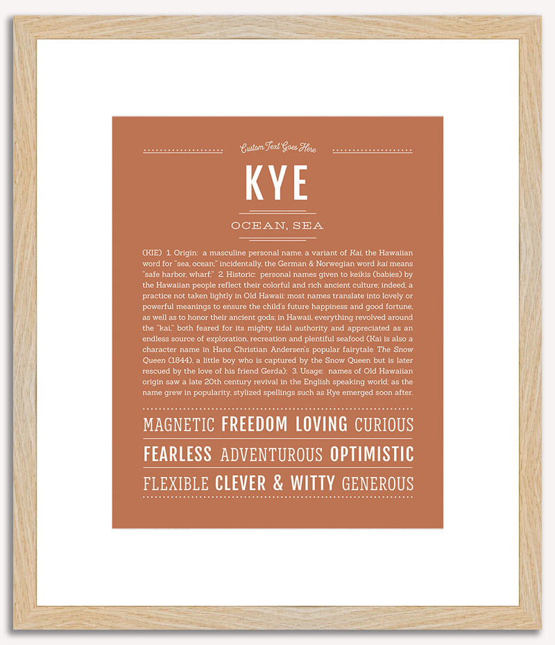 Kye | Name Art Print