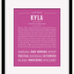 Kyla | Name Art Print