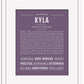 Kyla | Name Art Print