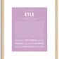 Kyla | Name Art Print