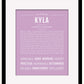 Kyla | Name Art Print
