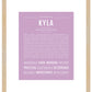 Kyla | Name Art Print