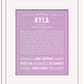 Kyla | Name Art Print