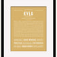 Kyla | Name Art Print