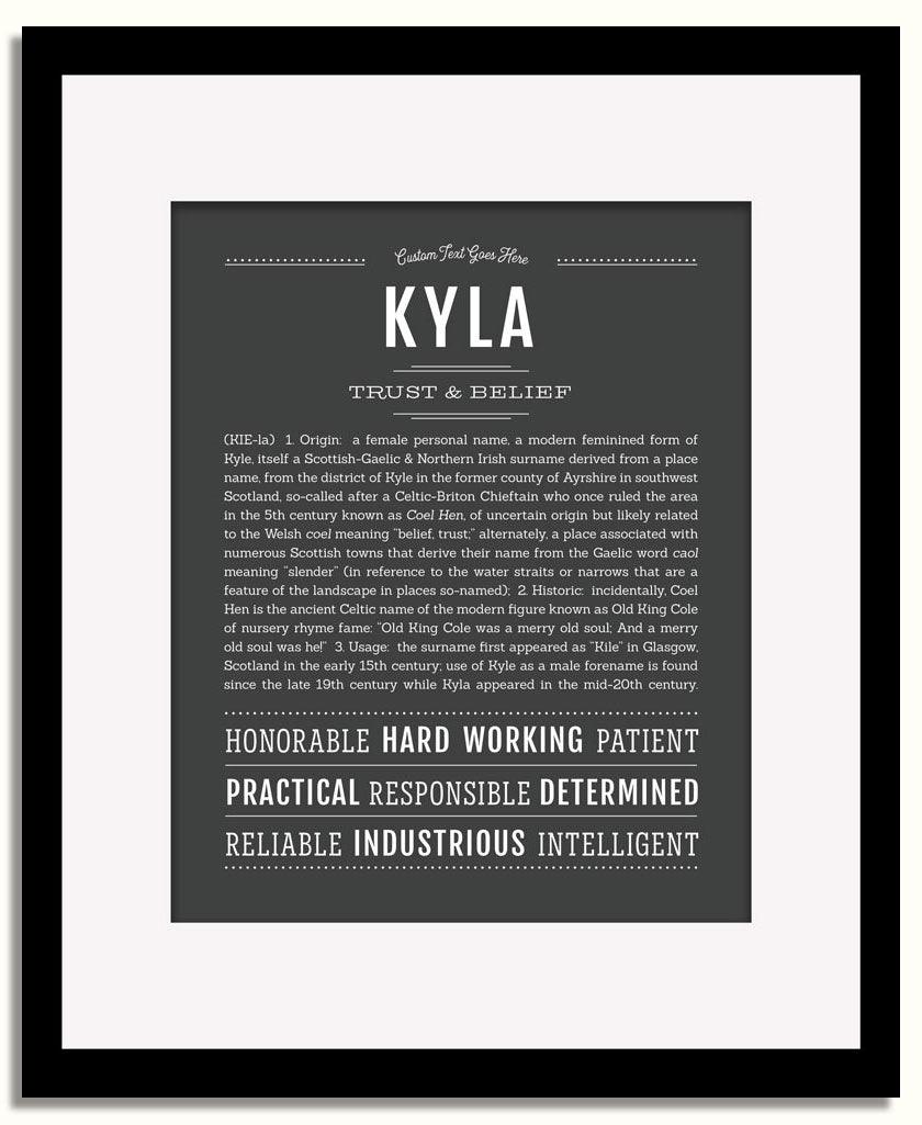 Frame Options | Charcoal Gray | Black Frame, Matted