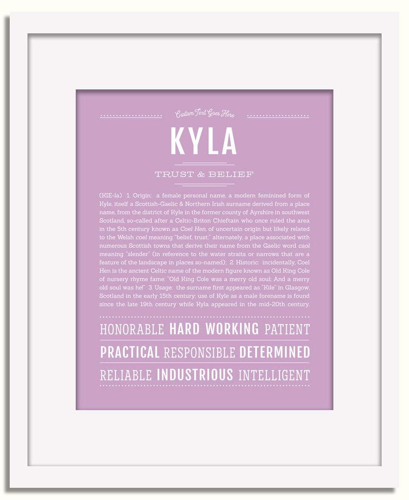 Frame Options | Lilac | White Frame, Matted