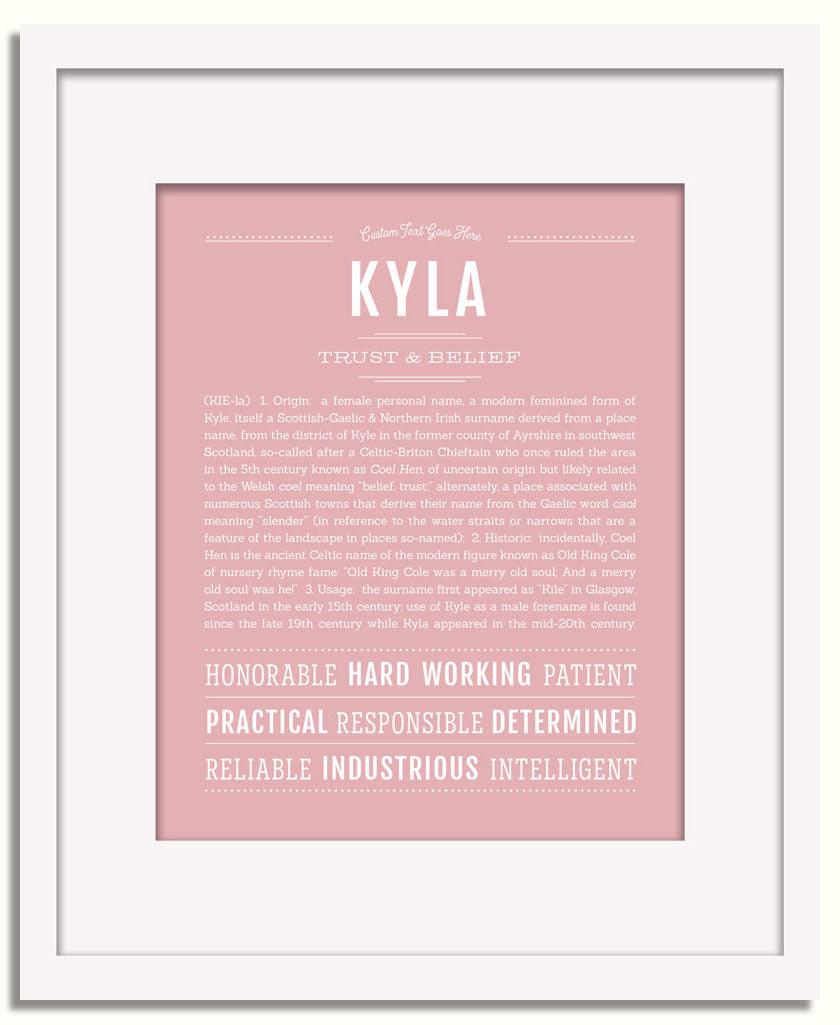 Frame Options | Dusty Rose | White Frame, Matted