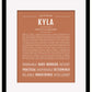 Kyla | Name Art Print