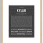 Kylah | Name Art Print