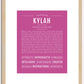 Kylah | Name Art Print