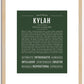 Kylah | Name Art Print