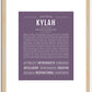 Kylah | Name Art Print