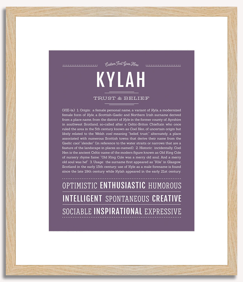 Kylah | Name Art Print