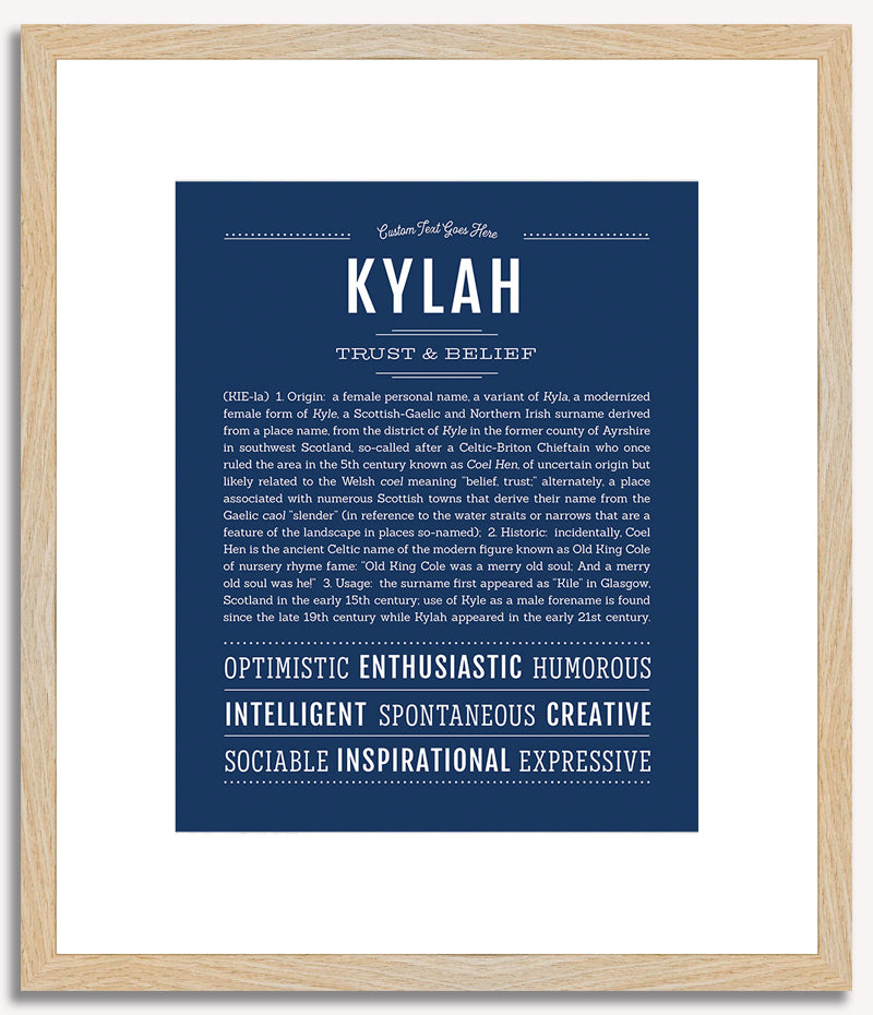 Kylah | Name Art Print