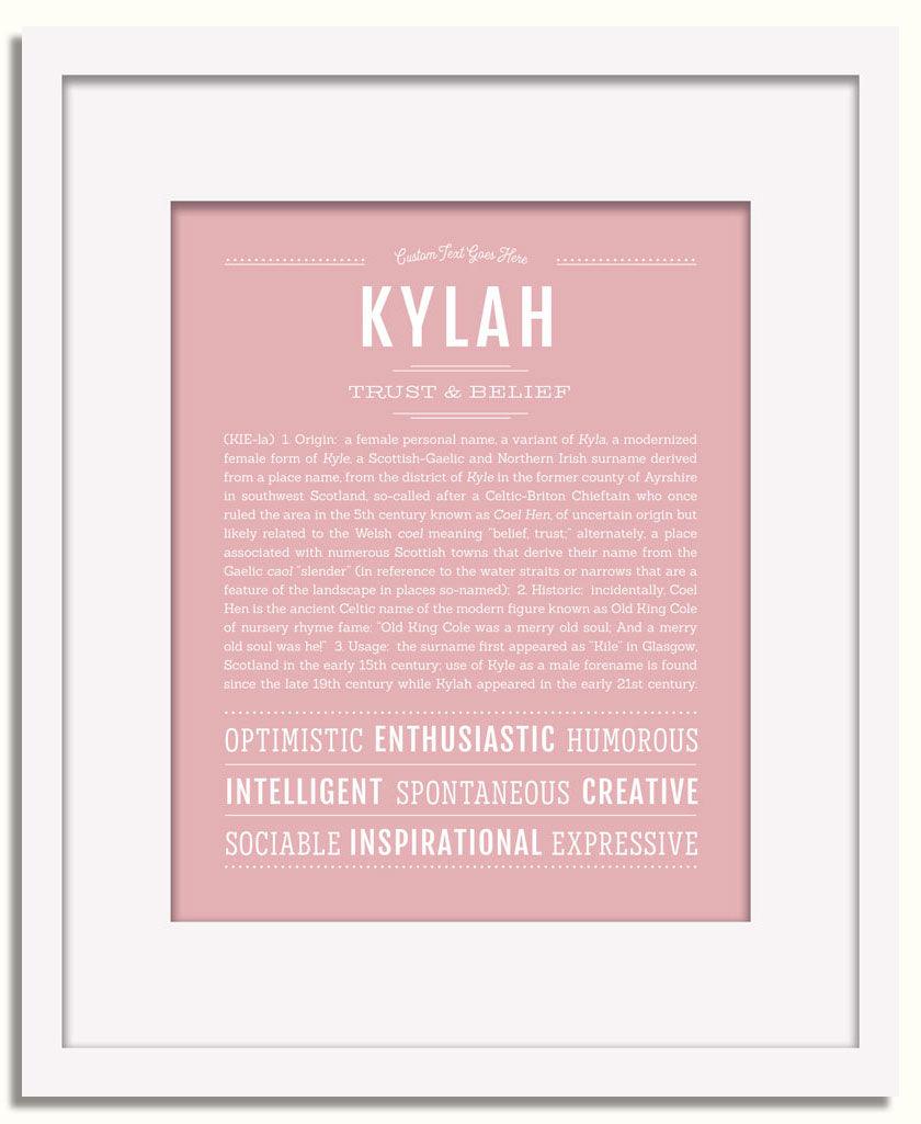 Frame Options | Dusty Rose | White Frame, Matted