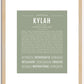 Kylah | Name Art Print