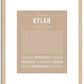 Kylah | Name Art Print