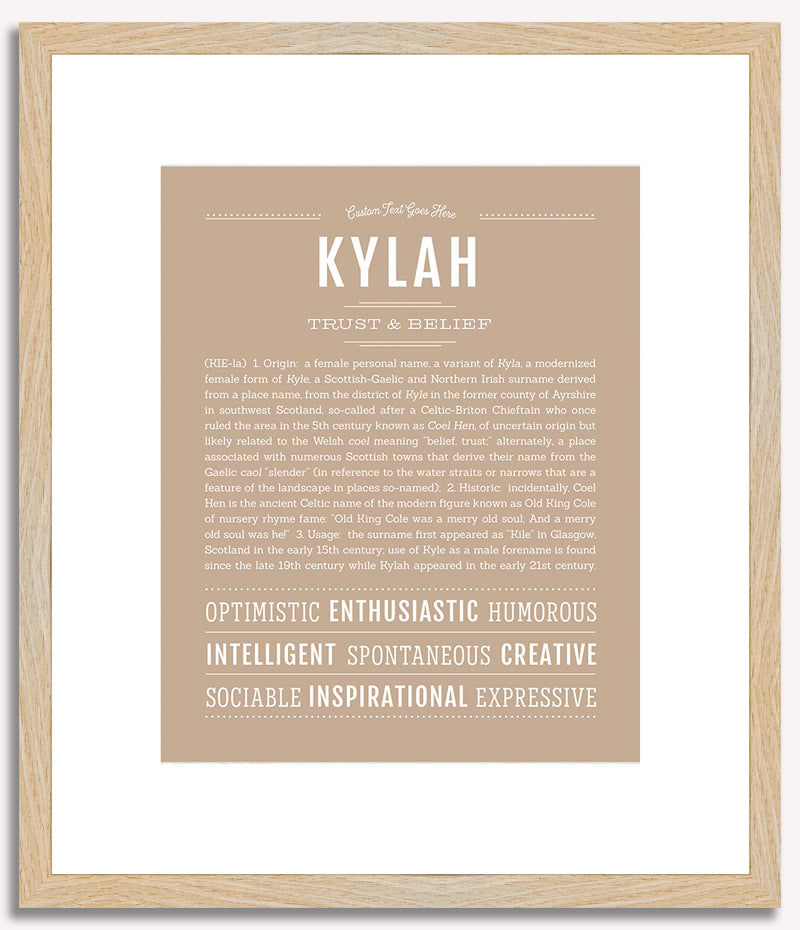 Kylah | Name Art Print