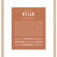 Kylah | Name Art Print