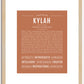 Kylah | Name Art Print