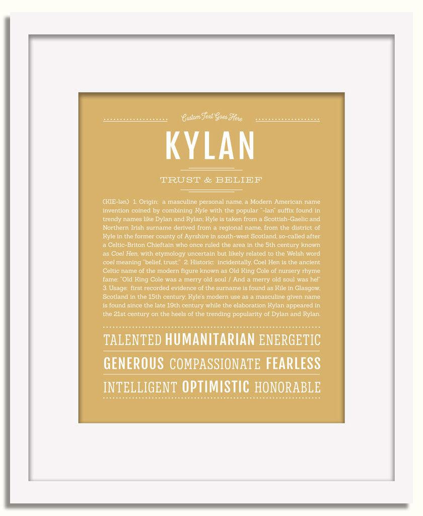 Frame Options | Matte Gold | White Frame, Matted