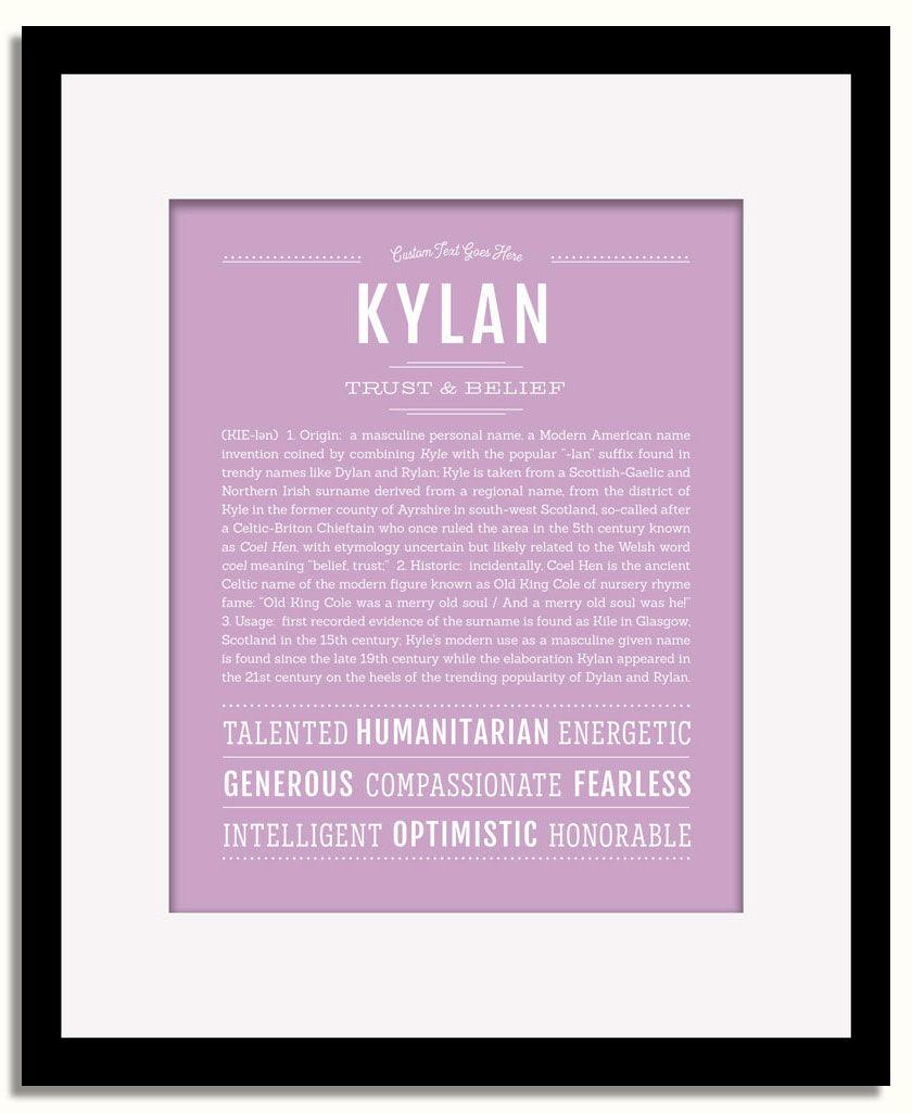 Frame Options | Lilac | Black Frame, Matted