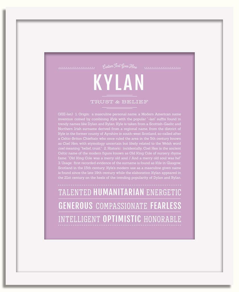 Frame Options | Lilac | White Frame, Matted