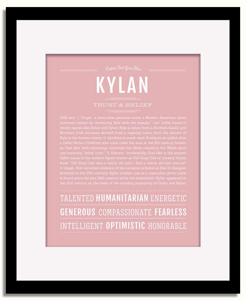 Frame Options | Dusty Rose | Black Frame, Matted