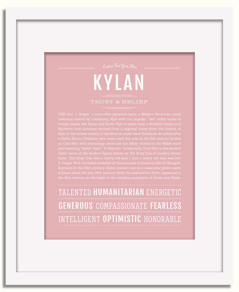 Frame Options | Dusty Rose | White Frame, Matted