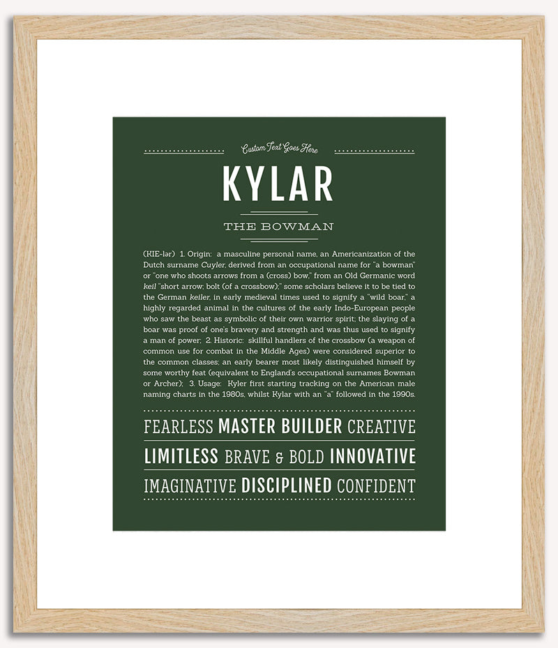 Kylar (male) | Name Art Print